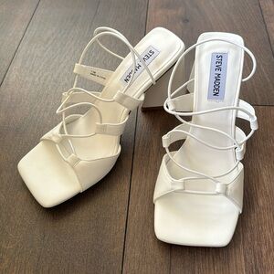 Steve Madden Spunky White Heels
